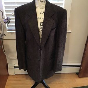 Vintage Men’s 65% Wool Blend Corduroy Blazer By BAGIR Made in Israel Jacket 40R